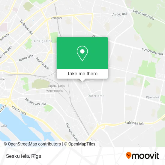 Карта Sesku iela