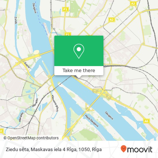 Карта Ziedu sēta, Maskavas iela 4 Rīga, 1050