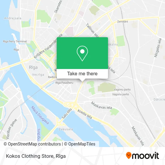 Kokos Clothing Store map