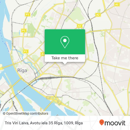 Карта Tris Viri Laiva, Avotu iela 35 Rīga, 1009
