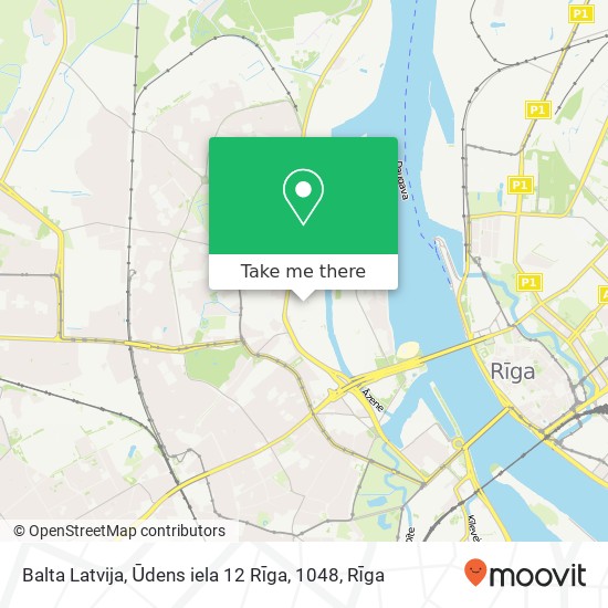 Balta Latvija, Ūdens iela 12 Rīga, 1048 map