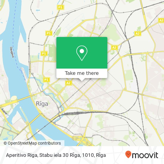 Aperitivo Riga, Stabu iela 30 Rīga, 1010 map