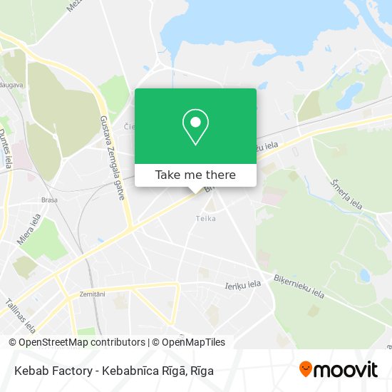 Карта Kebab Factory - Kebabnīca Rīgā