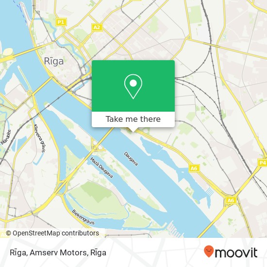 Rīga, Amserv Motors map