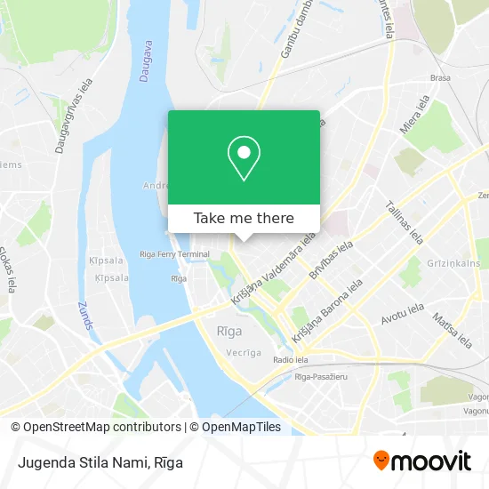 Jugenda Stila Nami map