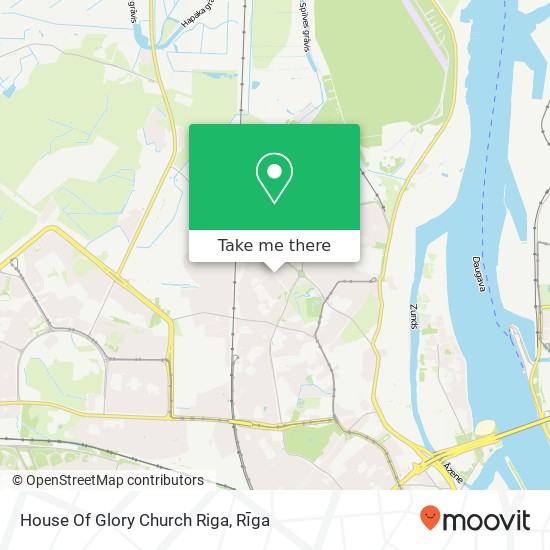 House Of Glory Church Riga map