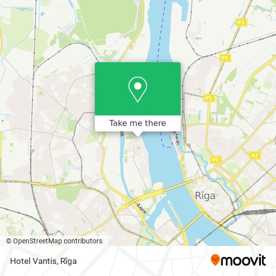 Hotel Vantis map