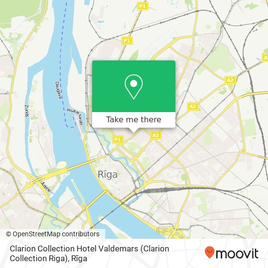 Clarion Collection Hotel Valdemars (Clarion Collection Riga) map