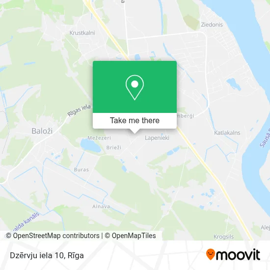 Dzērvju iela 10 map