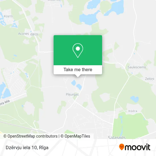 Dzērvju iela 10 map