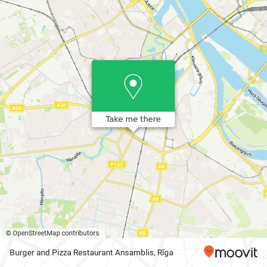 Burger and Pizza Restaurant Ansamblis map