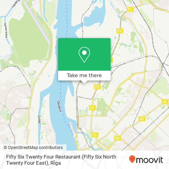 Fifty Six Twenty Four Restaurant (Fifty Six North Twenty Four East) map