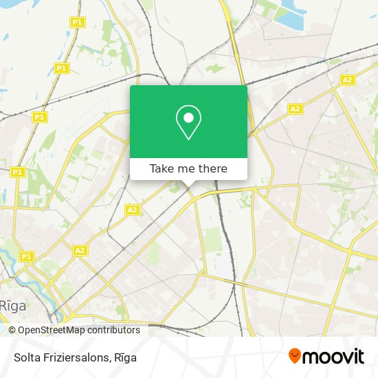 Solta Friziersalons map