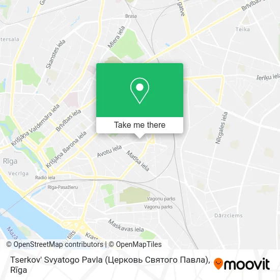 Карта Tserkov' Svyatogo Pavla (Церковь Святого Павла)