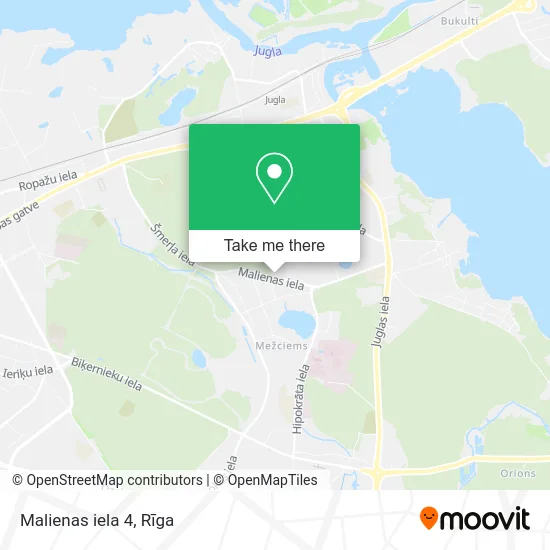 Карта Malienas iela 4