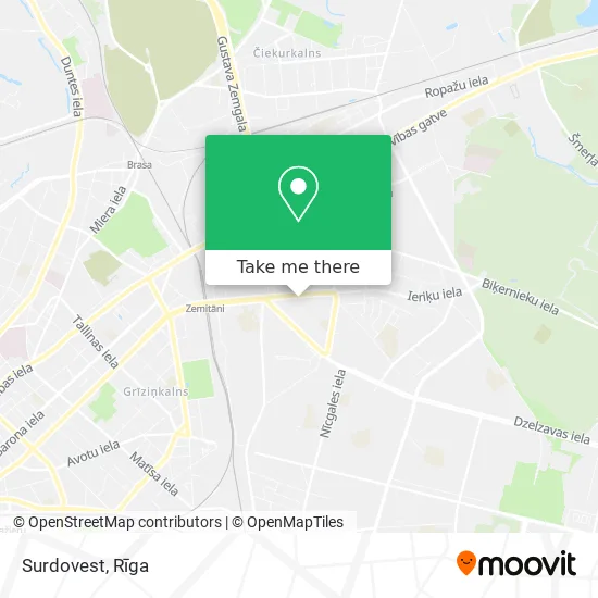 Карта Surdovest