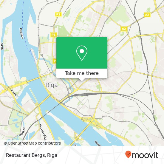 Restaurant Bergs map