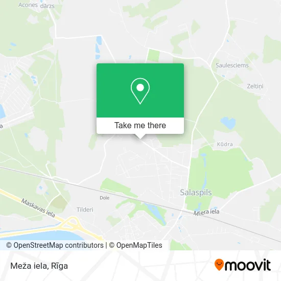 Карта Meža iela