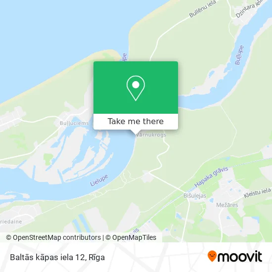 Карта Baltās kāpas iela 12
