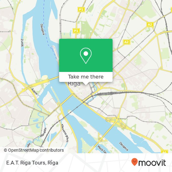 E.A.T. Riga Tours map