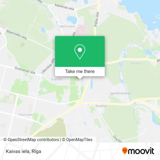 Карта Kaivas iela