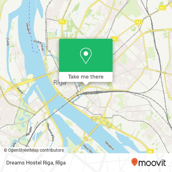 Dreams Hostel Riga map