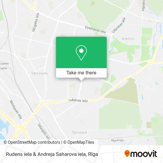 Карта Rudens iela & Andreja Saharova iela