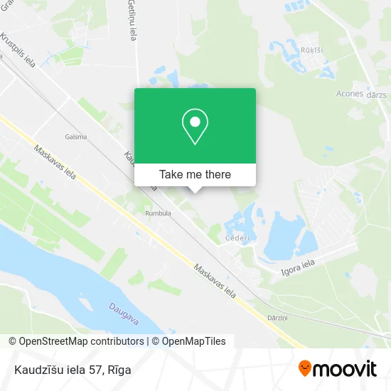 Kaudzīšu iela 57 map