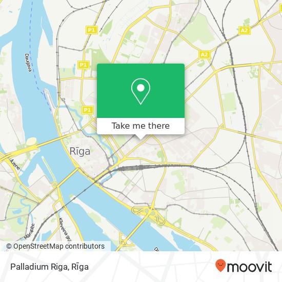 Palladium Riga map