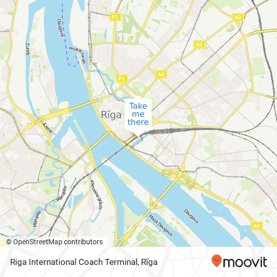 Riga International Coach Terminal map