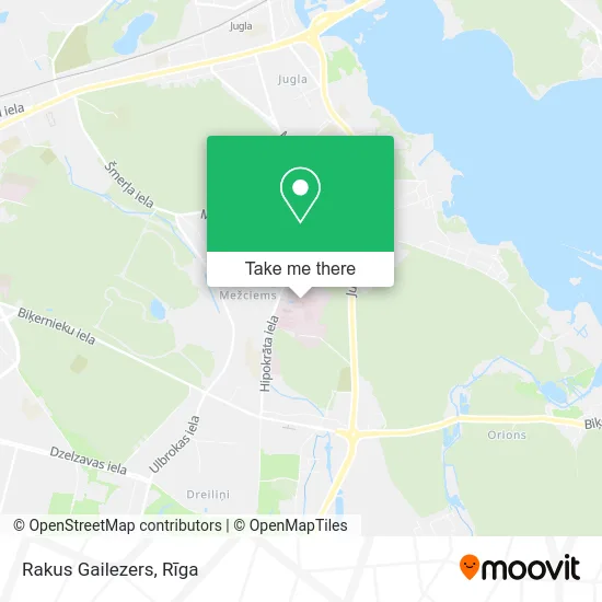 Карта Rakus Gailezers