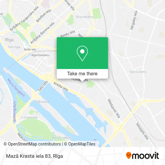 Mazā Krasta iela 83 map