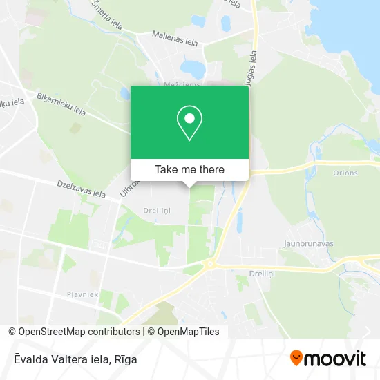 Карта Ēvalda Valtera iela