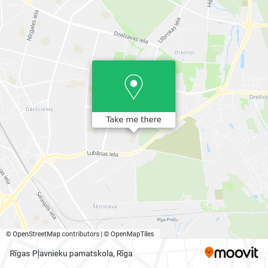 Карта Rīgas Pļavnieku pamatskola