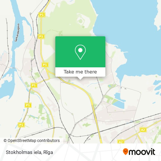 Карта Stokholmas iela