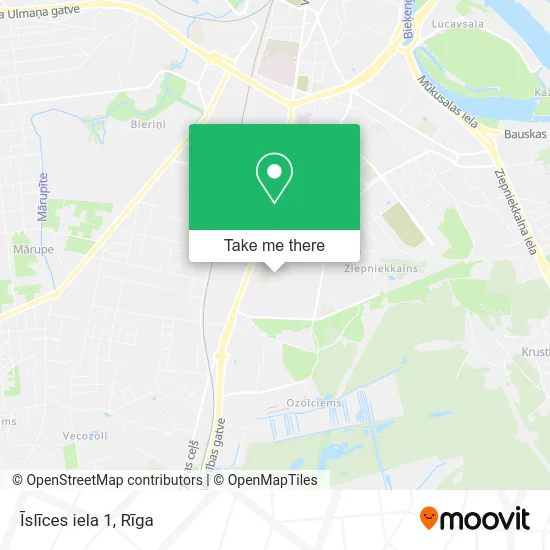 Карта Īslīces iela 1