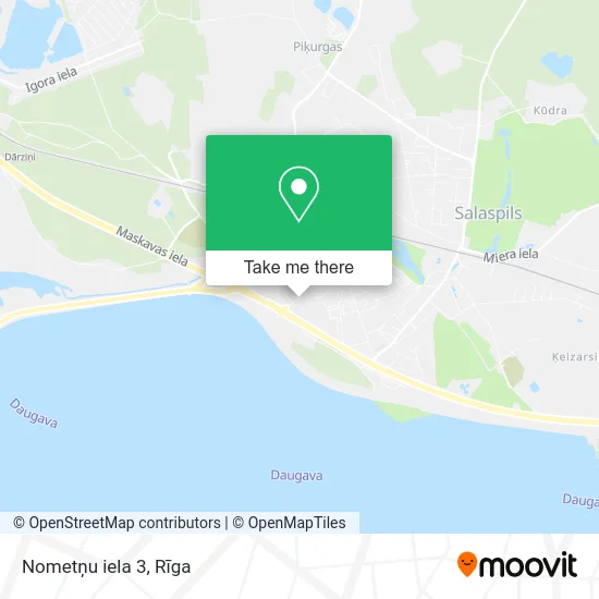 Карта Nometņu iela 3