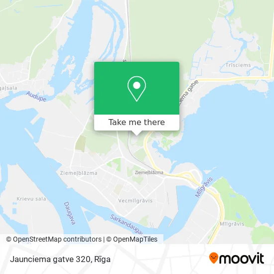 Jaunciema gatve 320 map