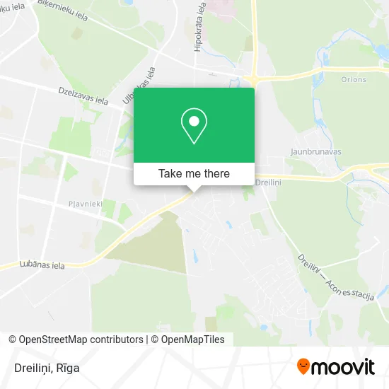 Карта Dreiliņi