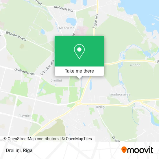 Карта Dreiliņi