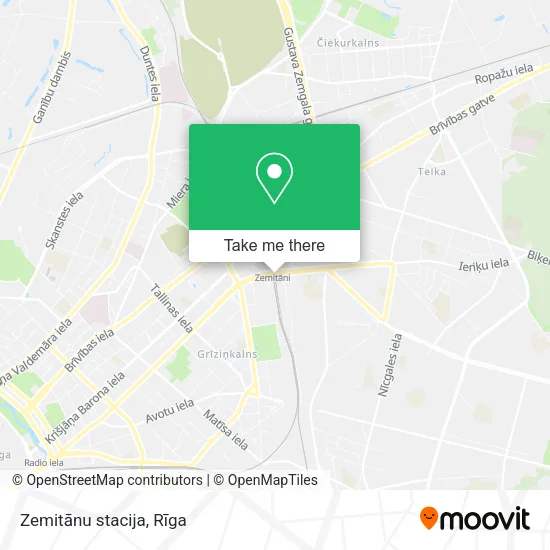 Zemitānu stacija map
