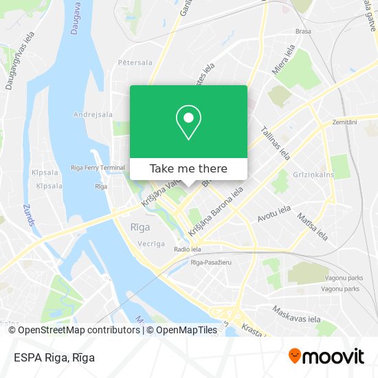 Карта ESPA Riga