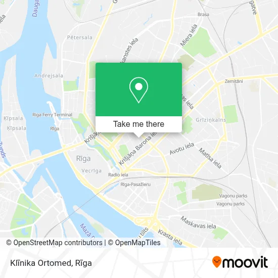 Klīnika Ortomed map