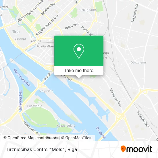 Карта Tirzniecības Centrs ""Mols""