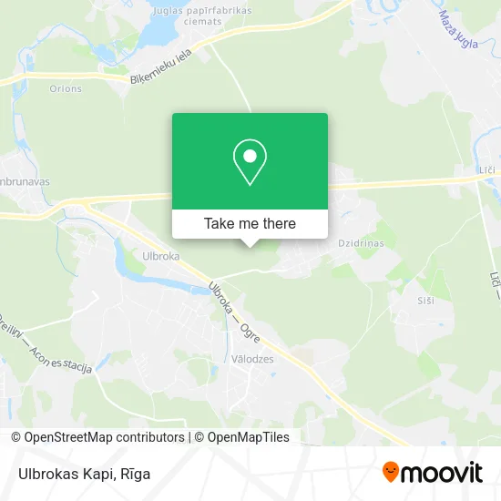 Карта Ulbrokas Kapi