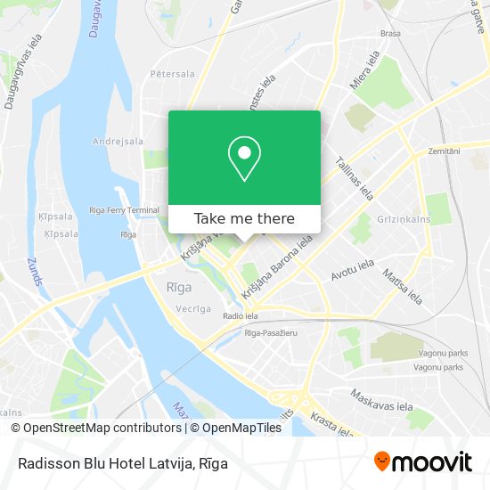Radisson Blu Hotel Latvija map