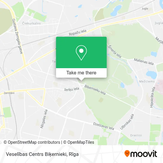 Карта Veselības Centrs Biķernieki