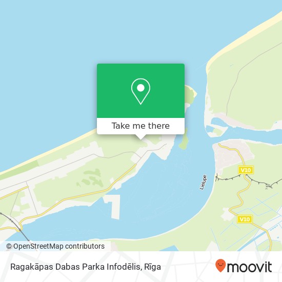 Ragakāpas Dabas Parka Infodēlis map