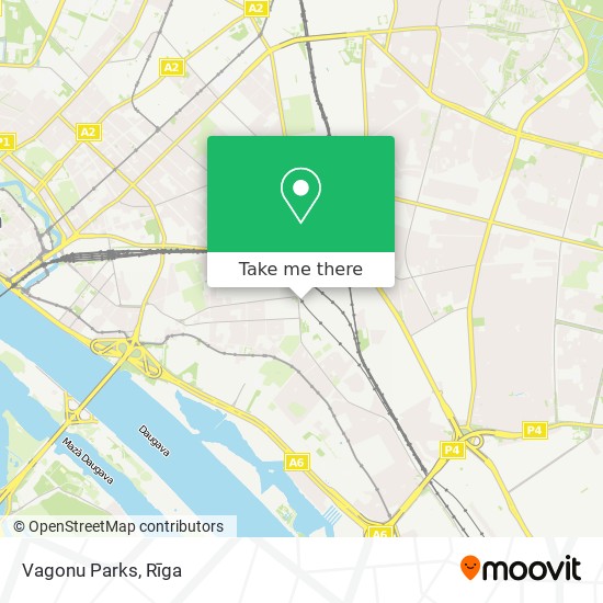 Vagonu Parks map