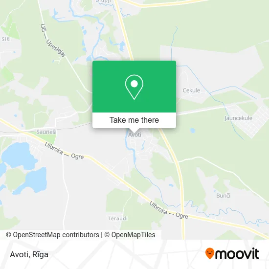 Карта Avoti